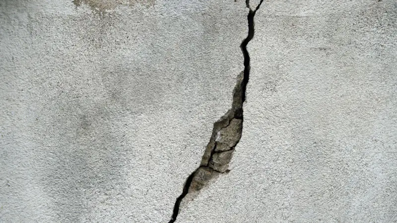 Beton mit Riss